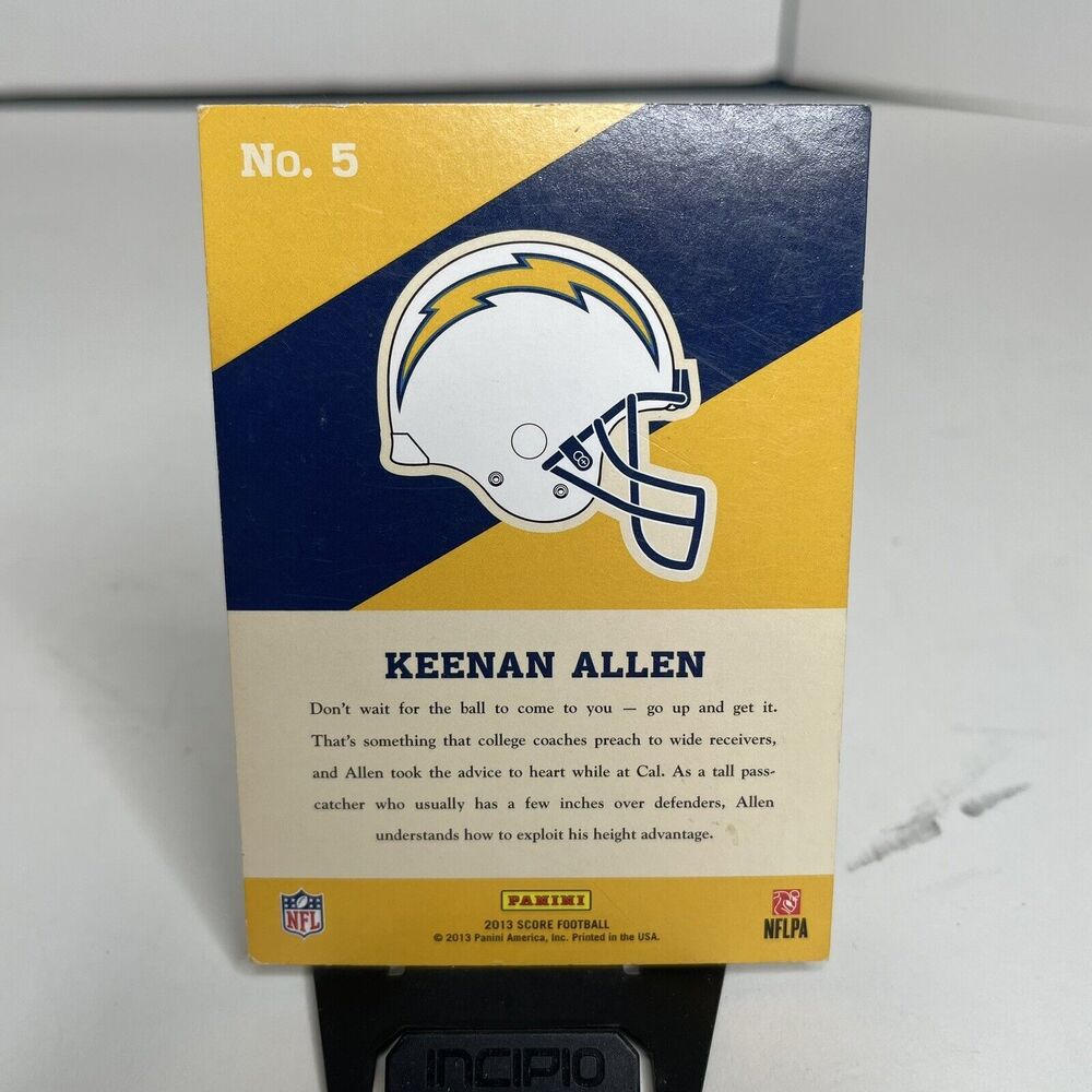2013 Score Hot Rookies Retail San Diego Chargers Football Card #5 Keenan Allen!! - Picture 2 of 8